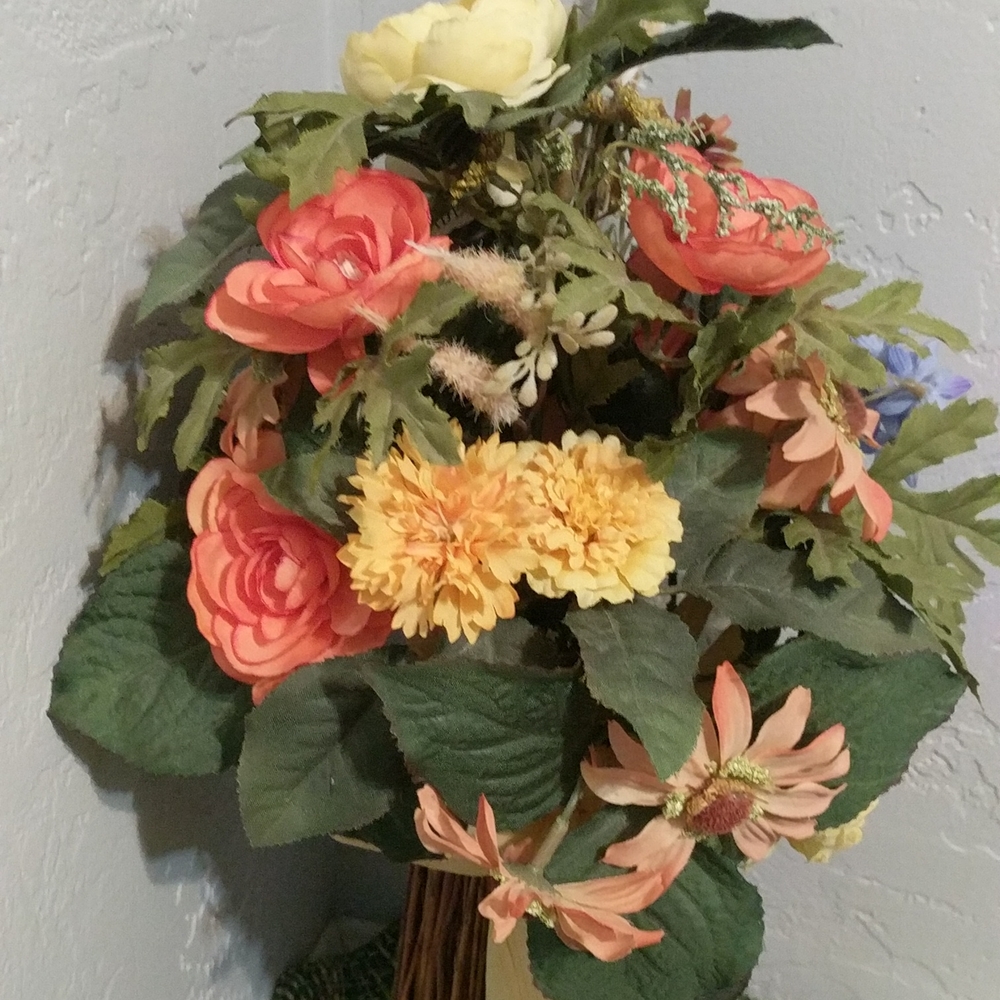 Spring Flower Bouquet with Yellow Ribbon - Picture 3 of 16